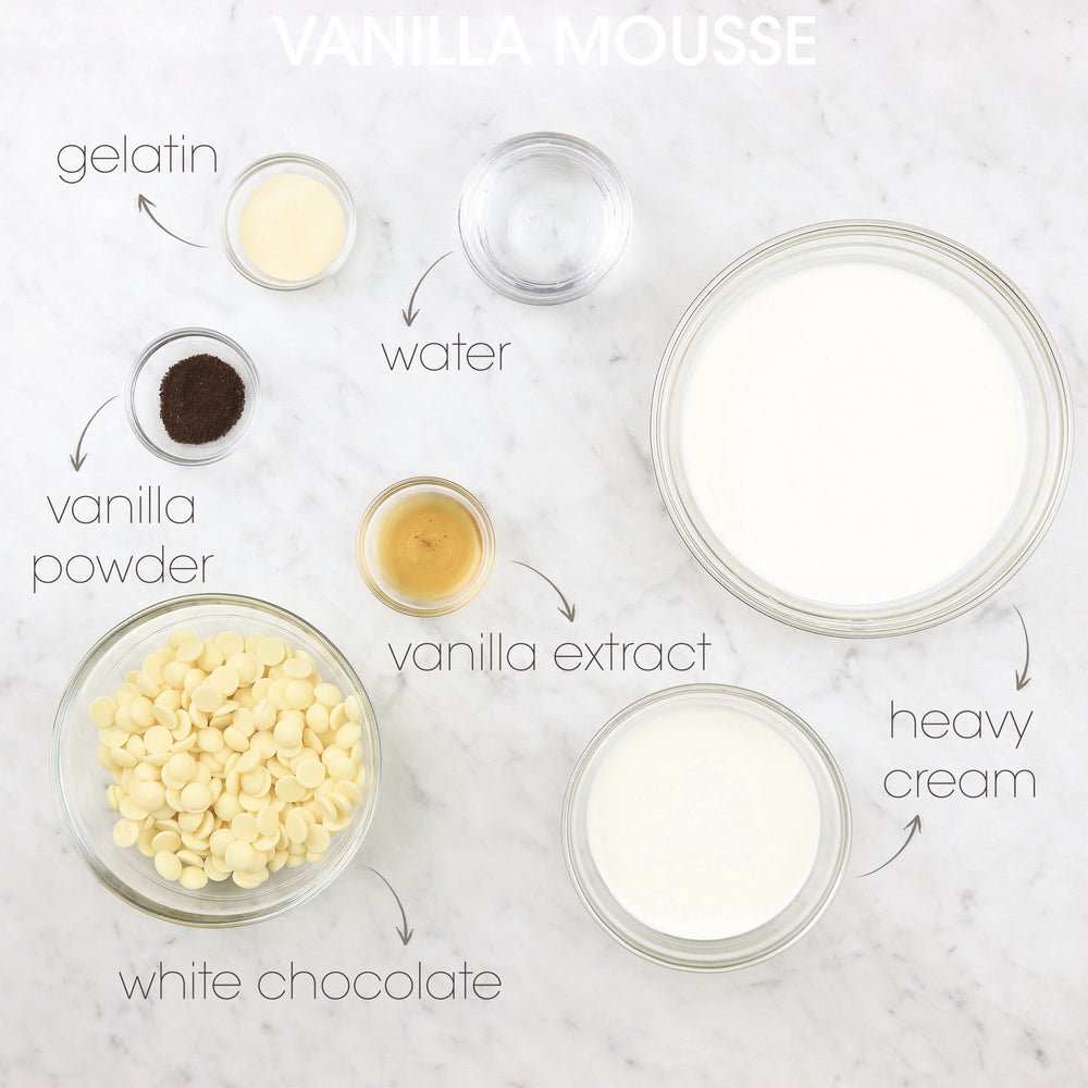 Vanilla Mousse Ingredients | How To Cuisine