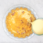 Preparing Bacon & Cheddar Quiche From Scratch | How To Cuisine