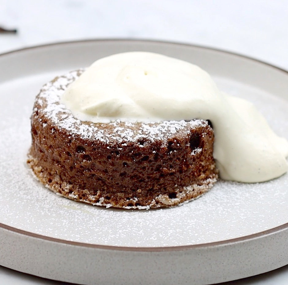 
            
                Load image into Gallery viewer, Tasty Chocolate Lava Cake with Whipped Cream | How To Cuisine
            
        