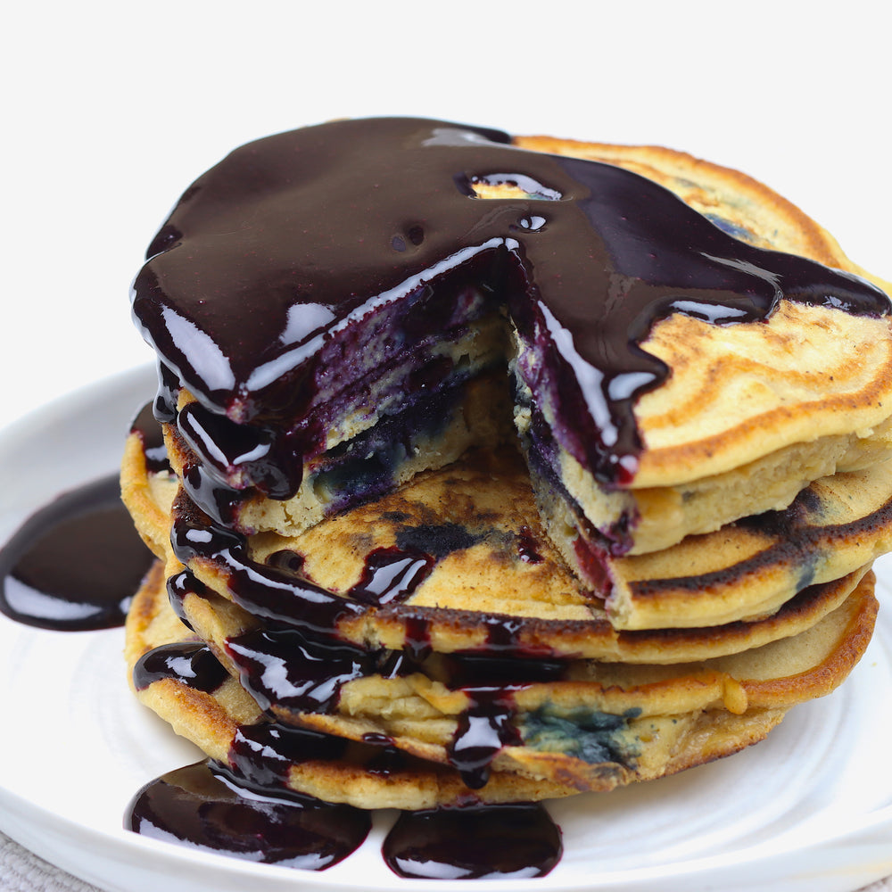 Blueberry Pancakes With Blueberry Syrup | How To Cuisine