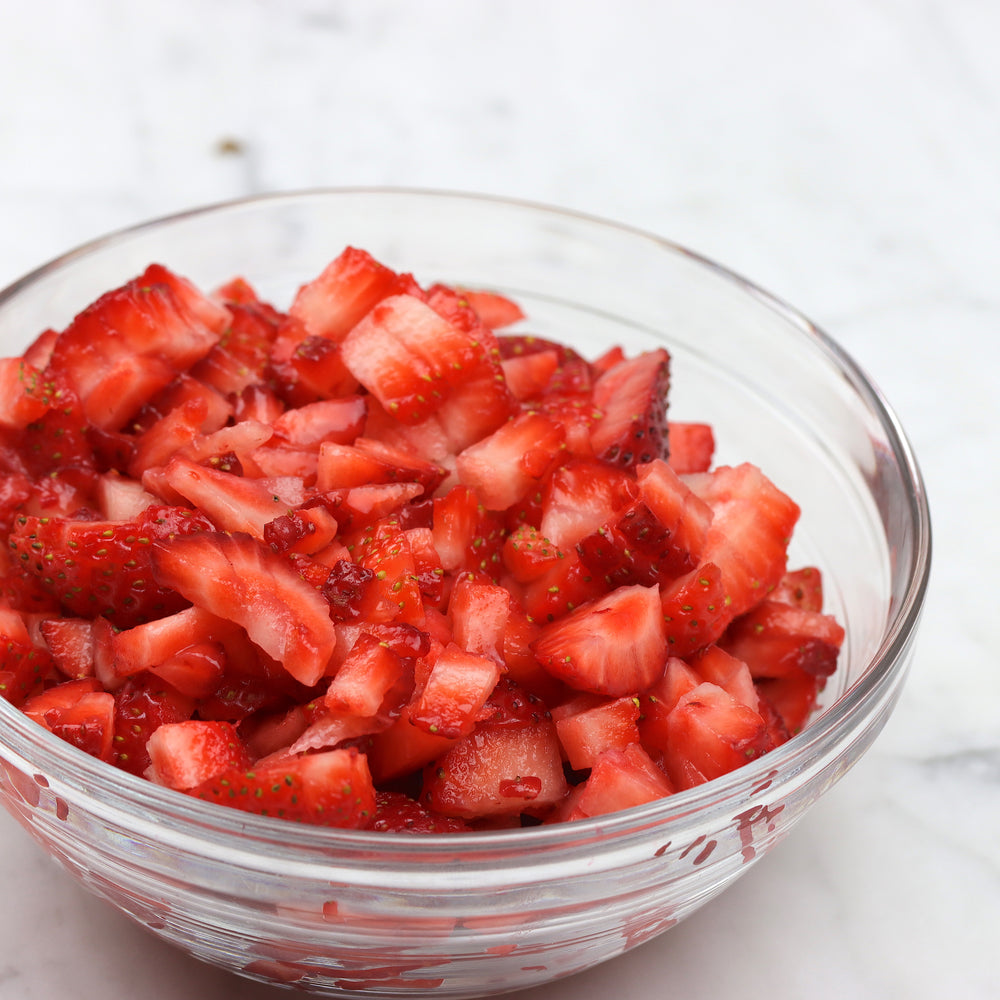 Strawberries from: French Strawberry Cream Cake | How To Cuisine