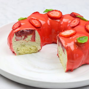 Basil Strawberry Mousse Cake | How To Cuisine