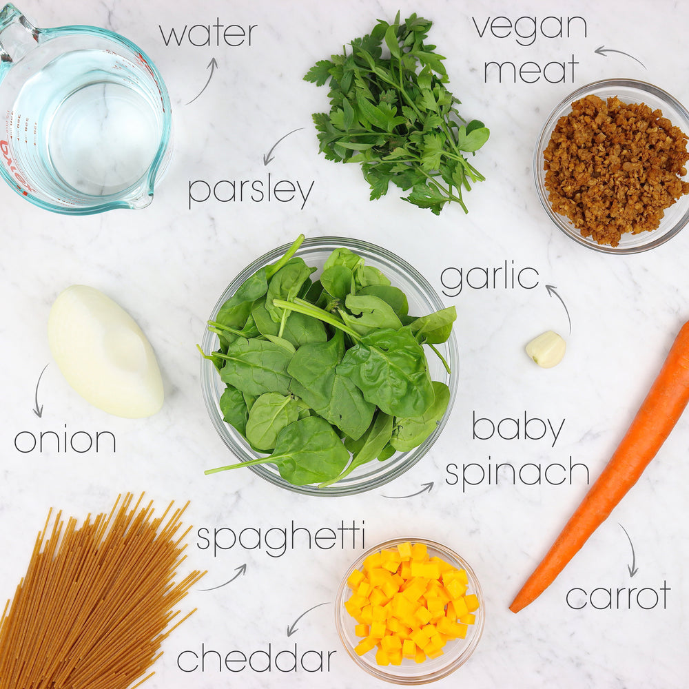 
            
                Load image into Gallery viewer, Delicious One-Pot Spaghetti Pasta Ingredients | How To Cuisine
            
        