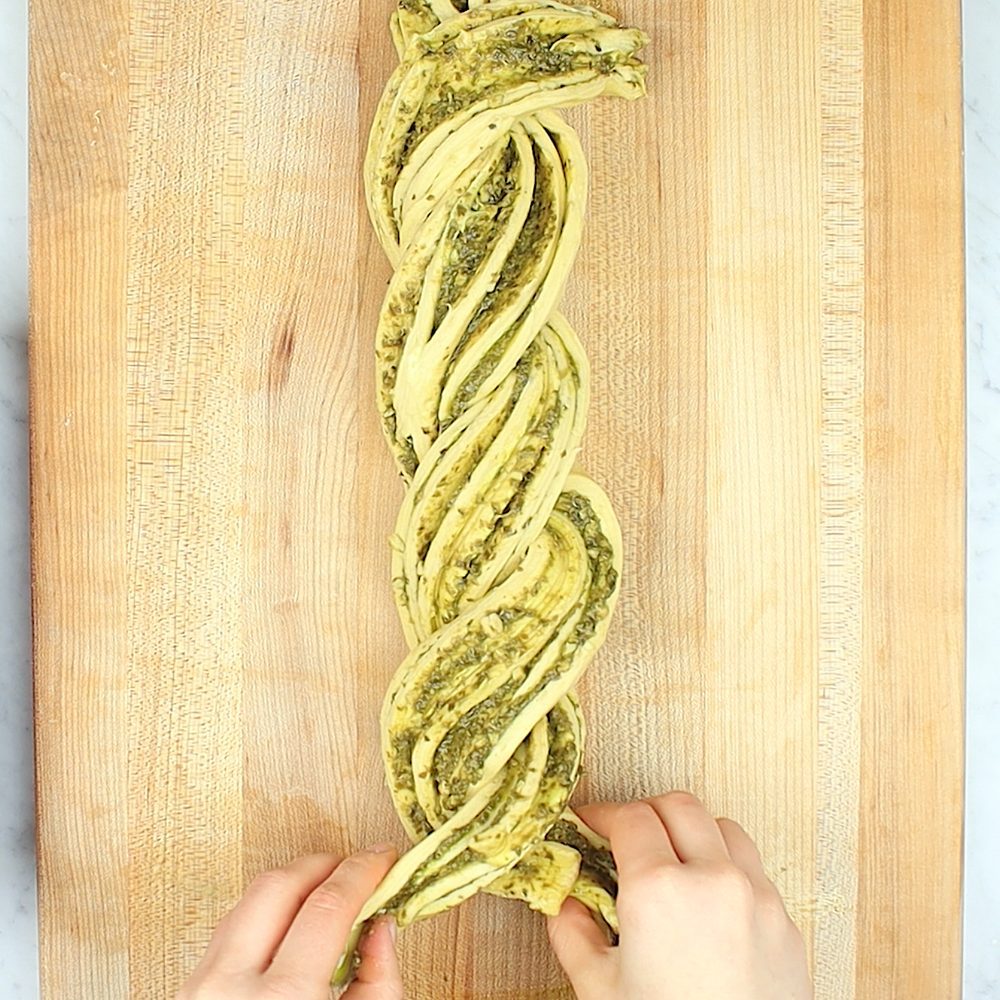 
            
                Load image into Gallery viewer, Preparing Pesto Babka: Unique Flaky Babka Recipe | How To Cuisine
            
        