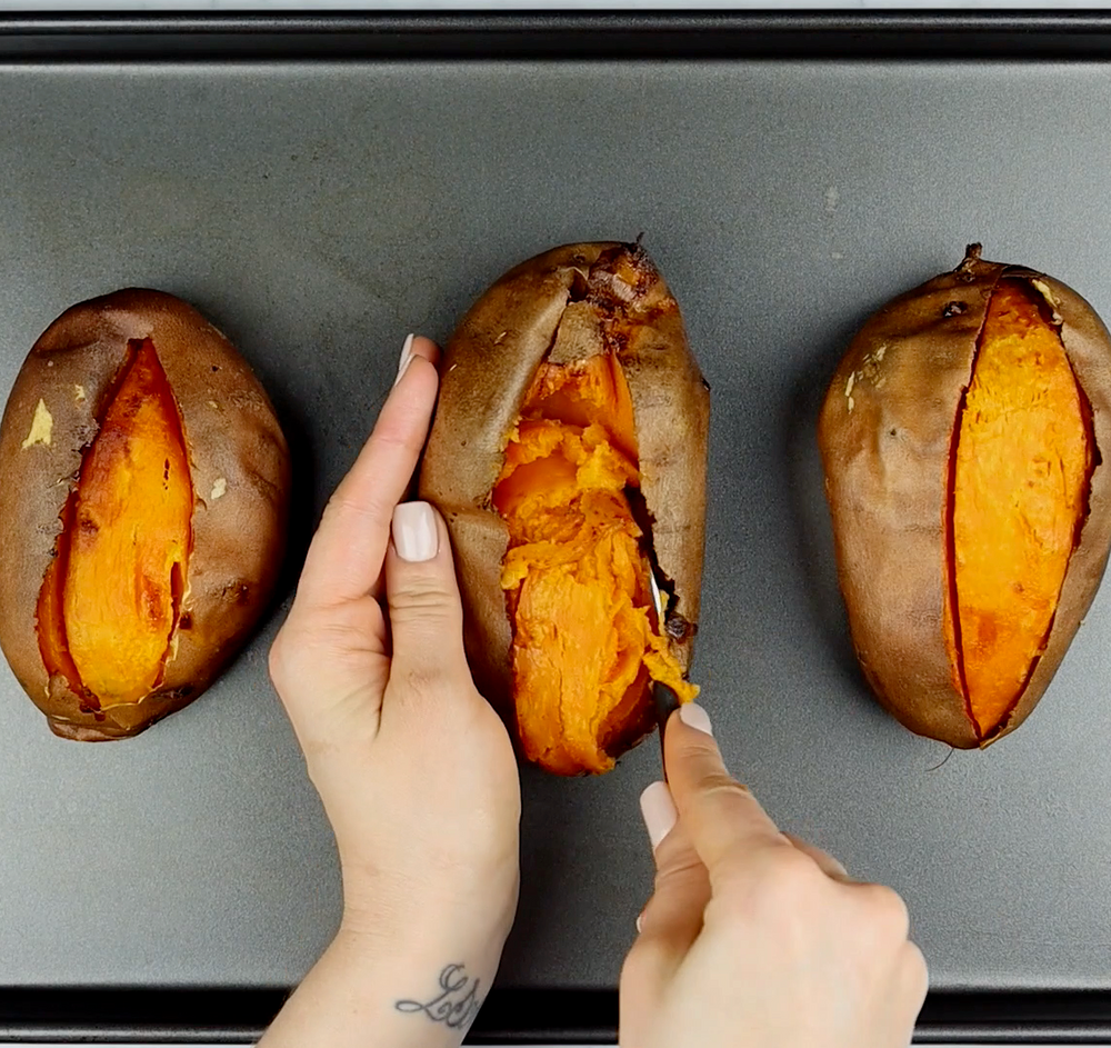 Baking Tasty Baked Sweet Potatoes | How To Cuisine