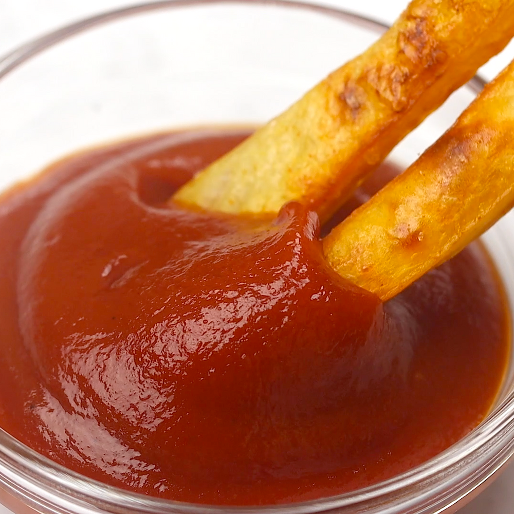 Crispy Oven French Fries in Ketchup | How To Cuisine
