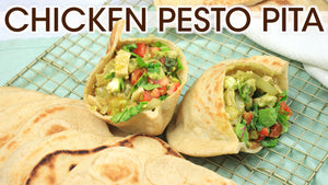 
            
                Load and play video in Gallery viewer, Chicken Pesto Pita Recipe Youtube Thumbnail | How To Cuisine
            
        