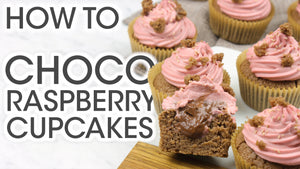 
            
                Load and play video in Gallery viewer, Creamy Chocolate Raspberry Cupcakes Recipe Youtube Thumbnail | How To Cuisine
            
        