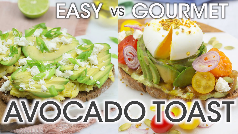 
            
                Load and play video in Gallery viewer, Gourmet Avocado Toast Recipe Youtube Thumbnail | How To Cuisine
            
        