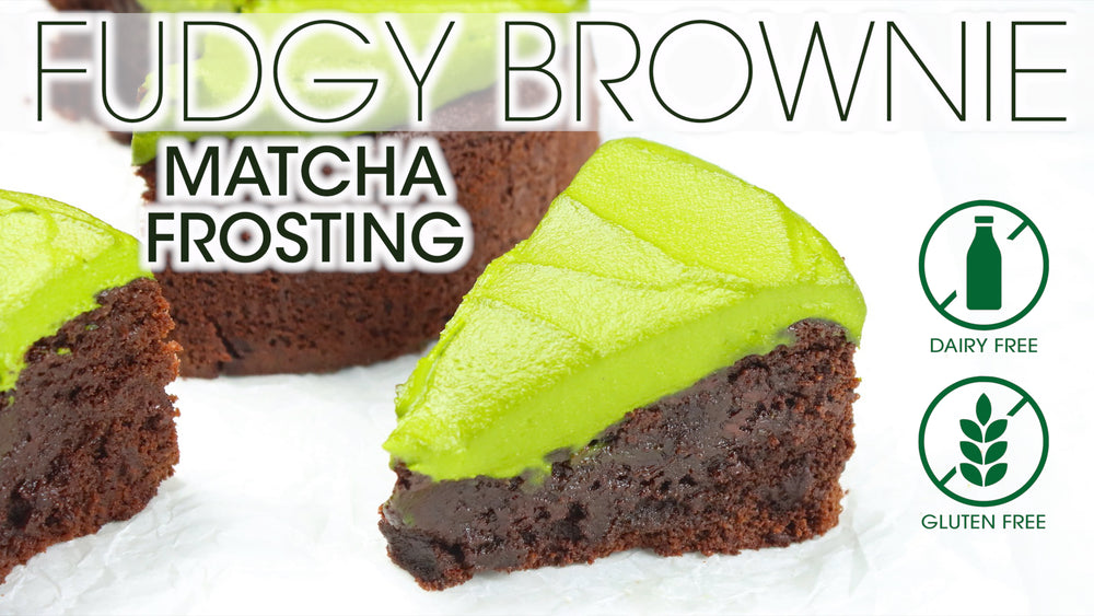 
            
                Load and play video in Gallery viewer, Gluten Free Brownies Recipe &amp;amp; Matcha Frosting Youtube Thumbnail | How To Cuisine
            
        