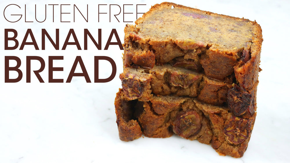 
            
                Load and play video in Gallery viewer, Gluten Free Banana Bread Recipe Youtube Thumbnail | How To Cuisine
            
        