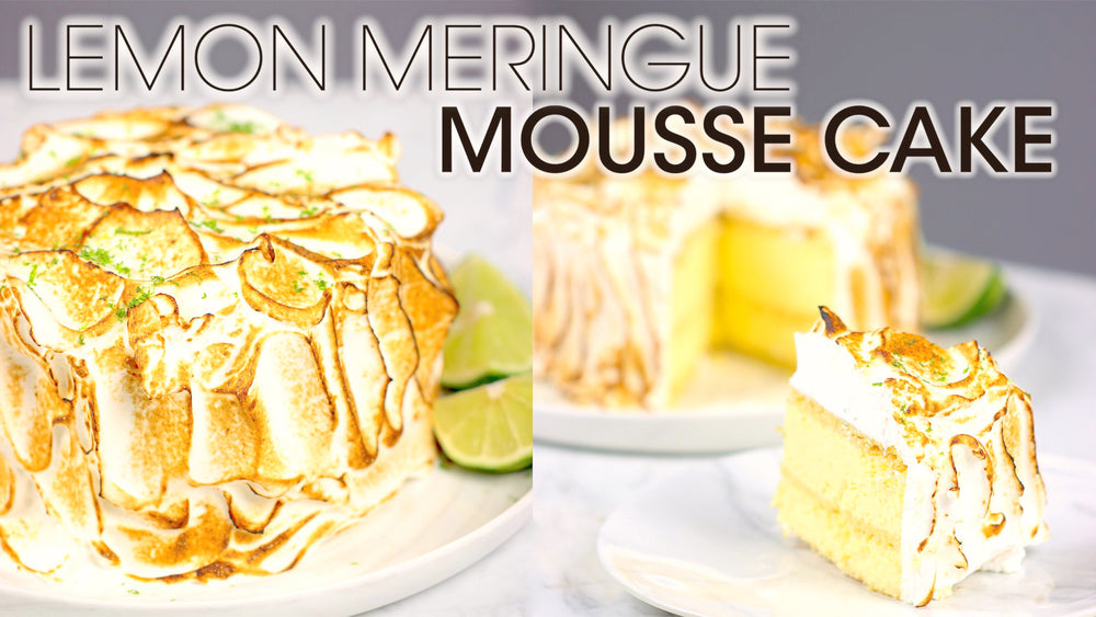 
            
                Load and play video in Gallery viewer, Lemon Meringue Mousse Cake Recipe Youtube Thumbnail | How To Cuisine
            
        