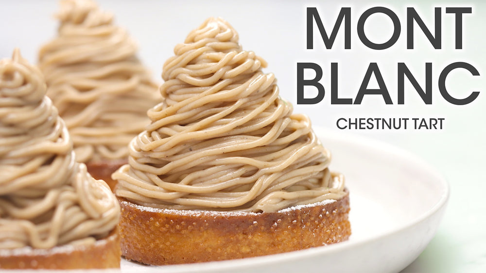 
            
                Load and play video in Gallery viewer, Mont Blanc: French Chestnut Tart Recipe Youtube Thumbnail | How To Cuisine
            
        