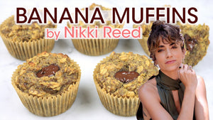 
            
                Load and play video in Gallery viewer, Healthy Banana Muffins (by Nikki Reed) Recipe Youtube Thumbnail | How To Cuisine
            
        