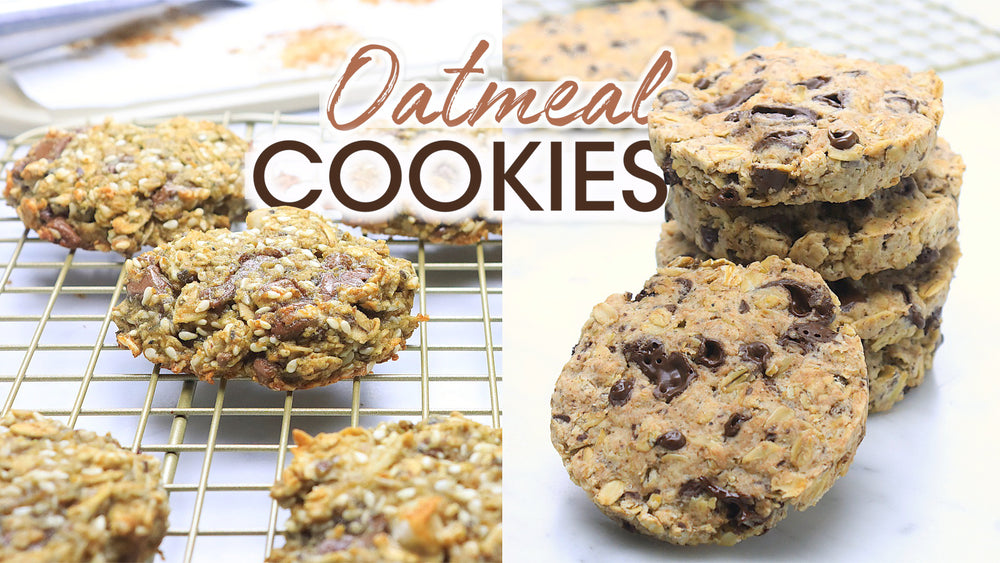 
            
                Load and play video in Gallery viewer, Chocolate Chip Oatmeal Cookies Recipe Youtube Thumbnail | How To Cuisine
            
        