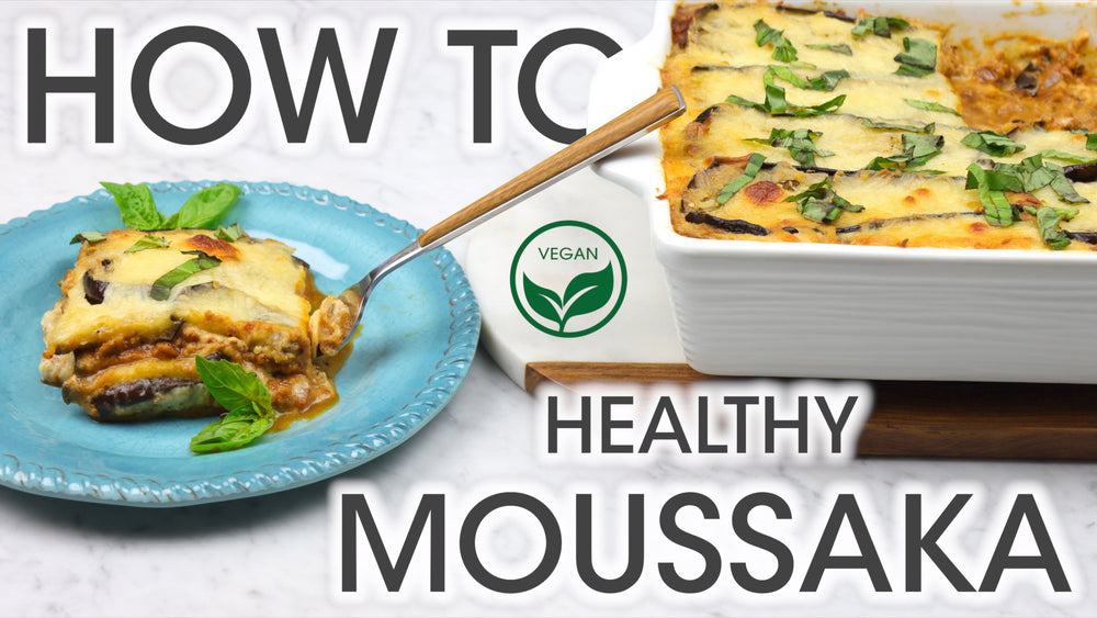 
            
                Load and play video in Gallery viewer, Healthy Vegan Moussaka Recipe Youtube Thumbnail | How To Cuisine
            
        