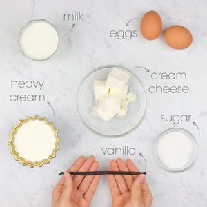Vanilla Cream Cheese Mousse Ingredients | How To Cuisine 