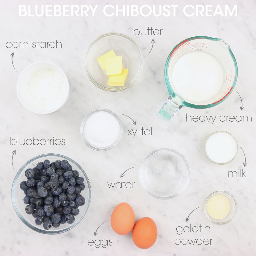 
            
                Load image into Gallery viewer, Blueberry Chiboust Cream Ingredients | How To Cuisine
            
        