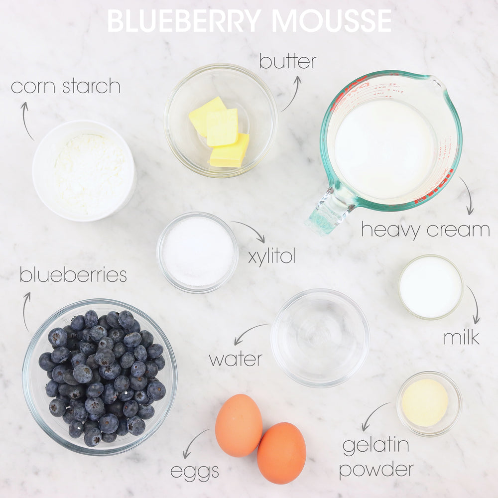 
            
                Load image into Gallery viewer, Blueberry Mousse Ingredients | How To Cuisine
            
        