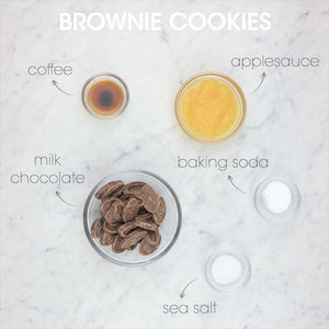 
            
                Load image into Gallery viewer, Fudgy Chocolate Brownie Cookies Ingredients | How To Cuisine
            
        