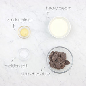 Chocolate Vanilla Ganache Ingredients | How To Cuisine
