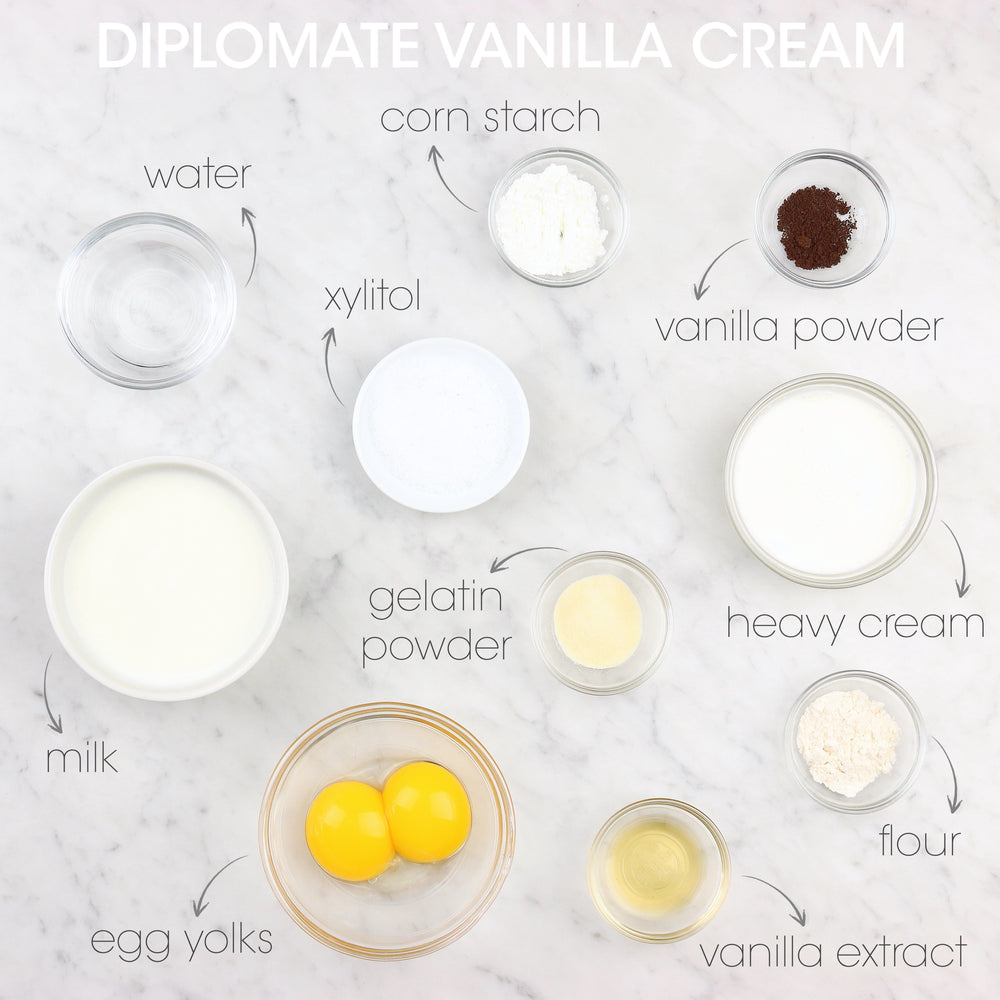 Diplomate Vanilla Cream Ingredients | How To Cuisine
