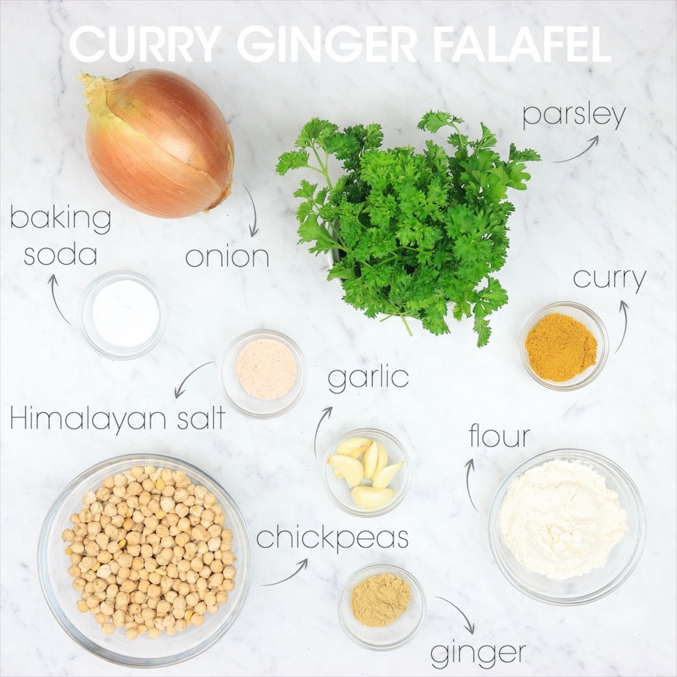 
            
                Load image into Gallery viewer, Crispy Pan-Fried Falafel Ingredients | How To Cuisine
            
        