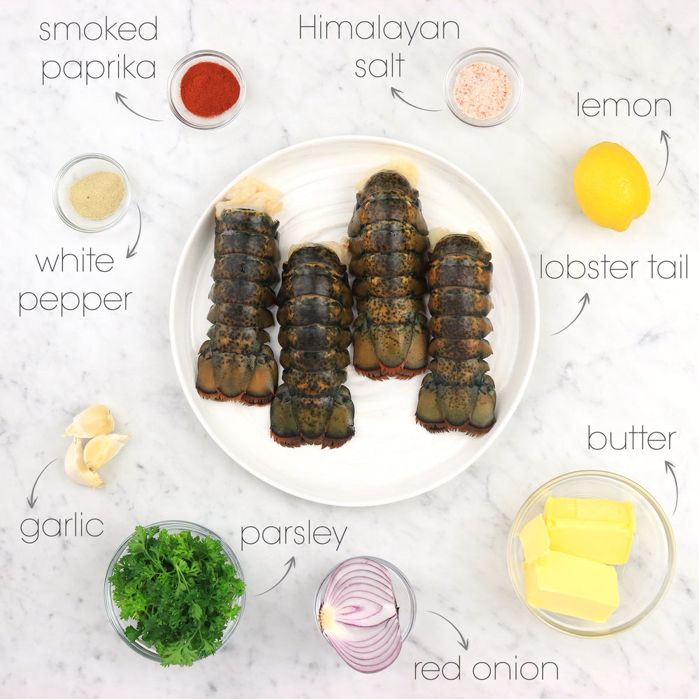 
            
                Load image into Gallery viewer, Gourmet Lobster Tails Ingredients | How To Cuisine
            
        
