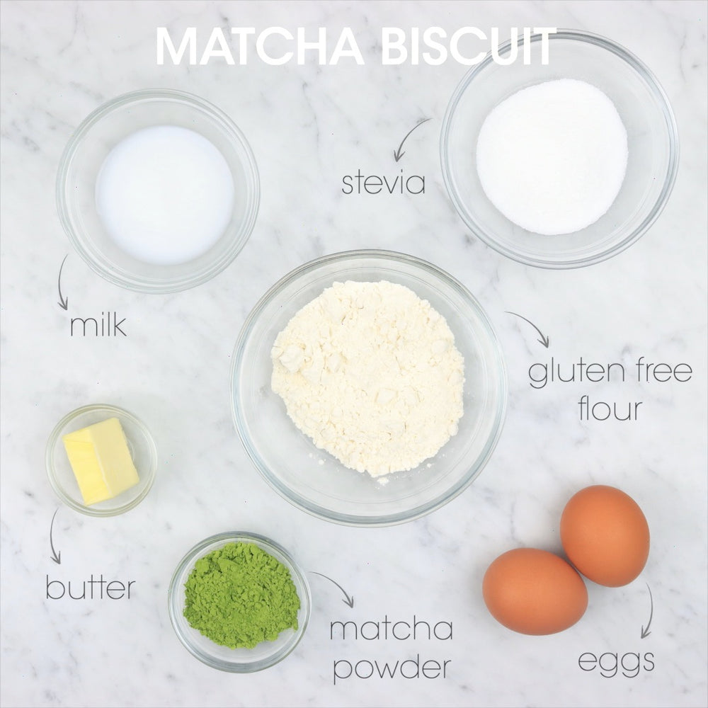 
            
                Load image into Gallery viewer, Matcha Biscuit Ingredients | How To Cuisine
            
        