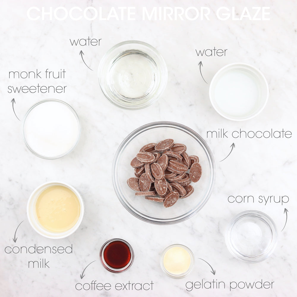 Milk Chocolate Mirror Glaze Ingredients | How To Cuisine