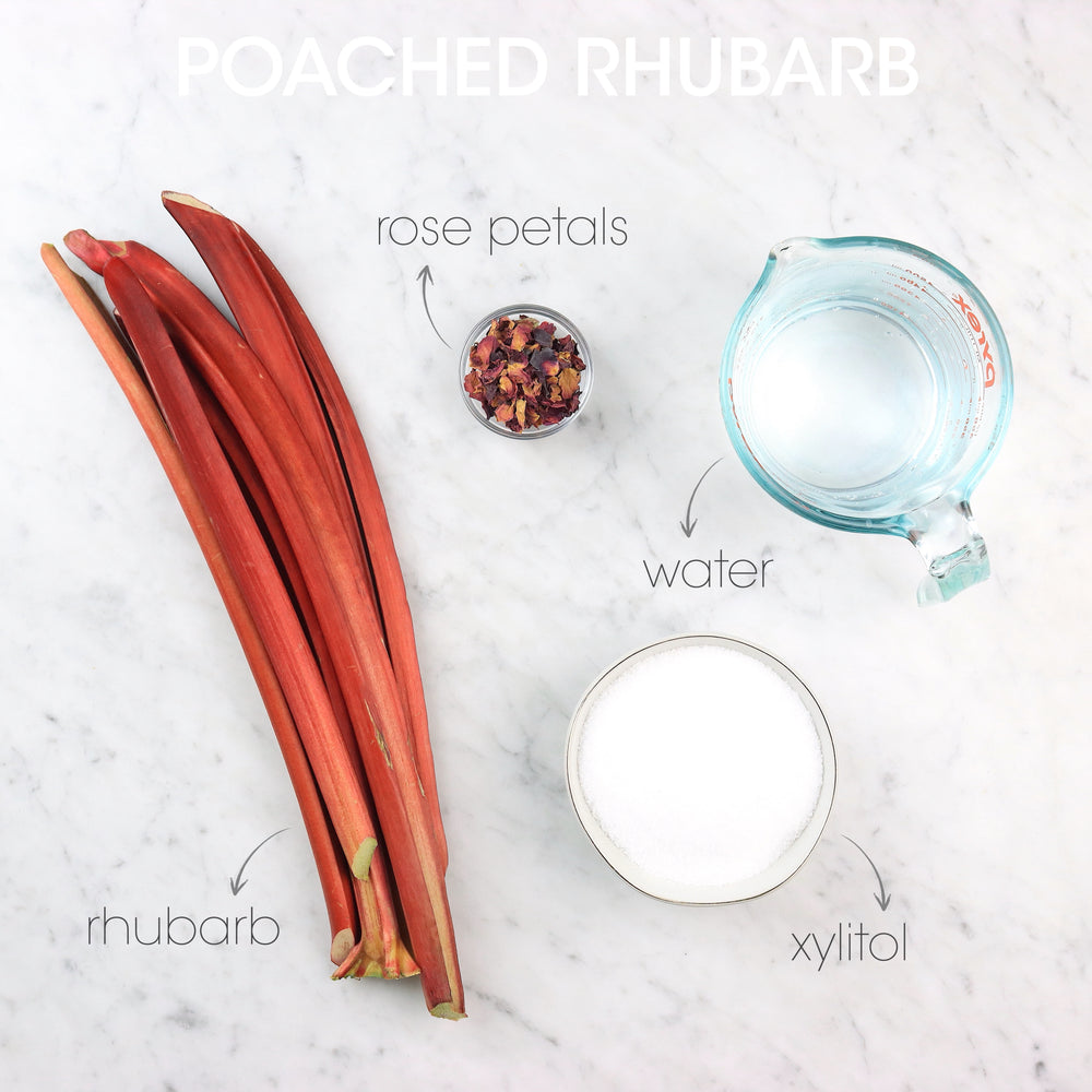 Poached Rhubarb Ingredients | How To Cuisine