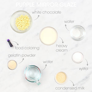 Purple Mirror Glaze Ingredients | How To Cuisine