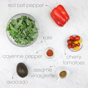 
            
                Load image into Gallery viewer, Spicy Kale Salad Ingredients | How To Cuisine
            
        