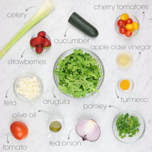 
            
                Load image into Gallery viewer, Turmeric Arugula Salad Ingredients | How To Cuisine
            
        