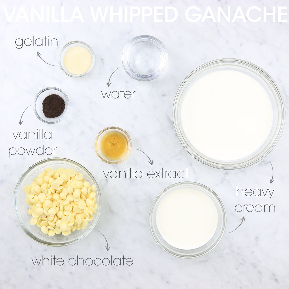 Vanilla Whipped Ganache Ingredients | How To Cuisine
